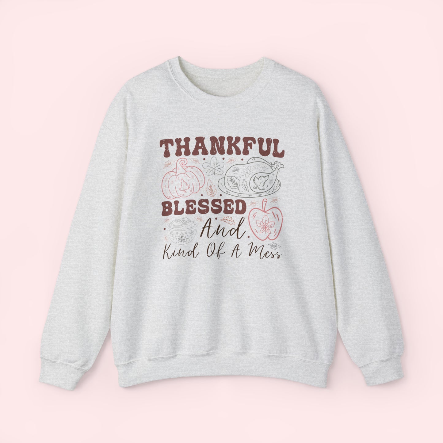 Thankful & Blessed - Thanksgiving Crewneck -