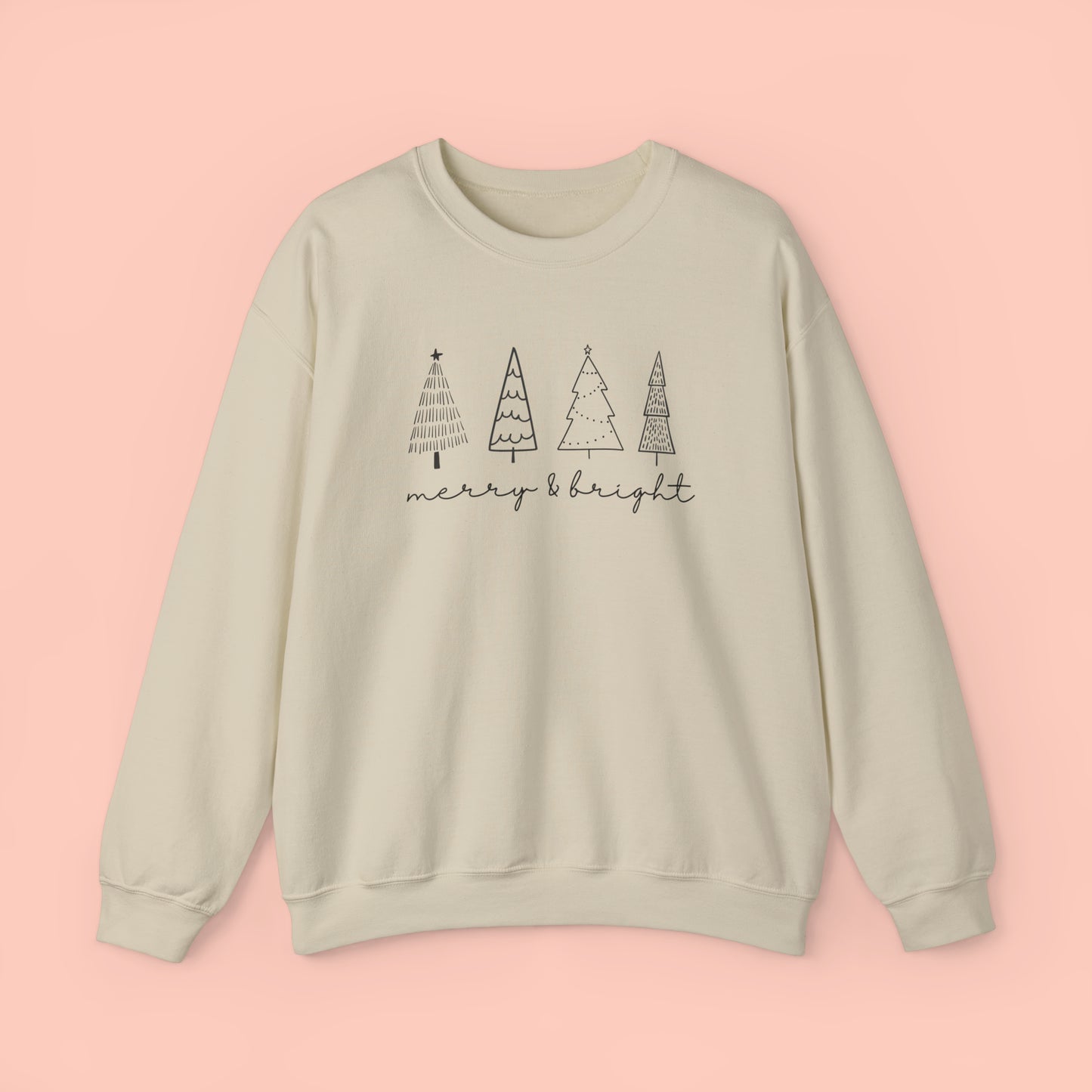 Merry & Bright - Christmas Crewneck Sweatshirt