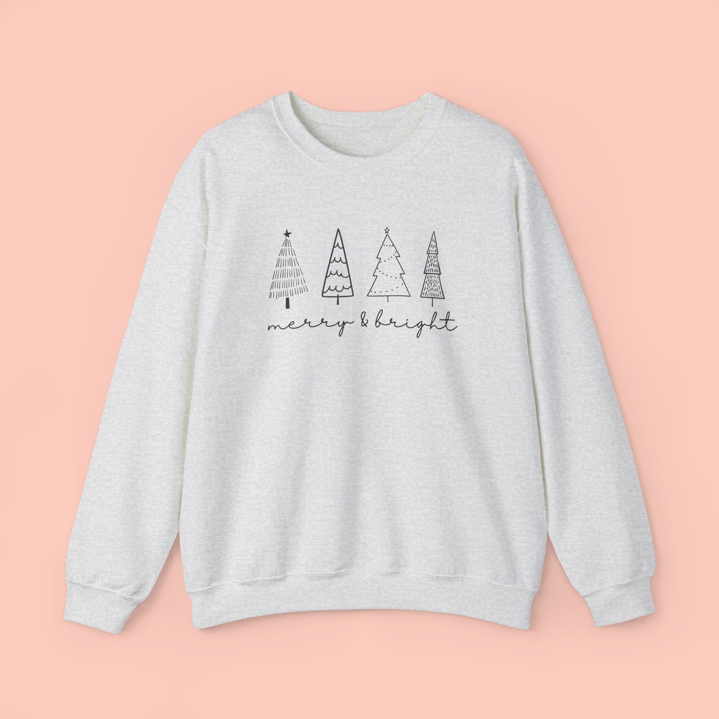 Merry & Bright - Christmas Crewneck Sweatshirt