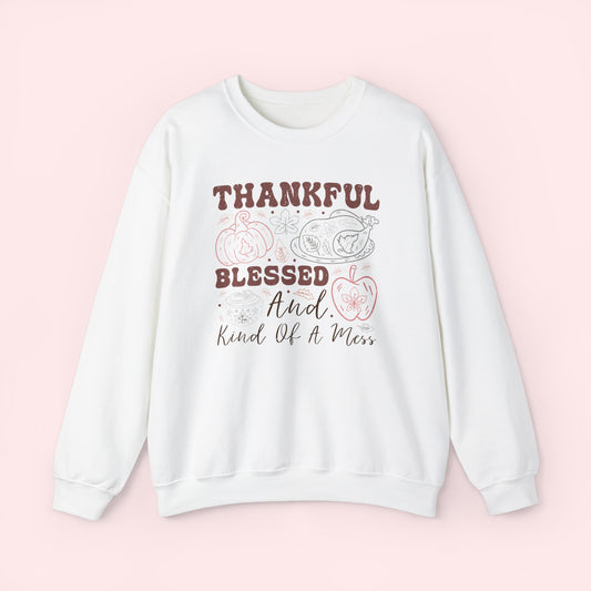 Thankful & Blessed - Thanksgiving Crewneck -