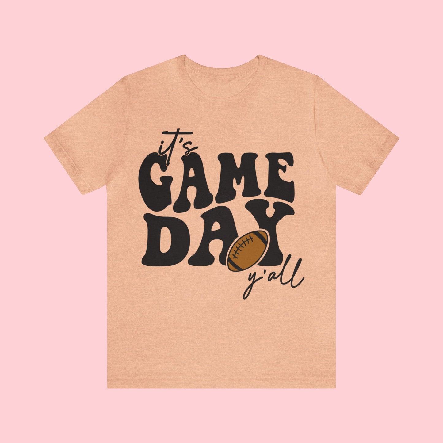 It's Game Day Y'all- Football Tshirt - Orange