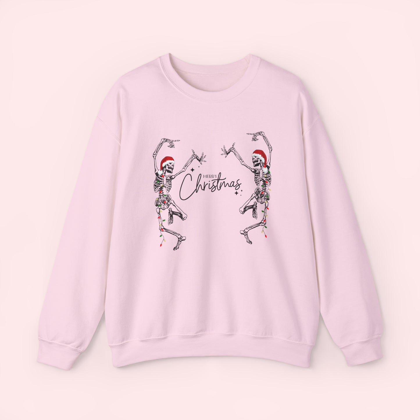 Merry Christmas Dancing Skeleton - Christmas Crewneck Sweatshirt