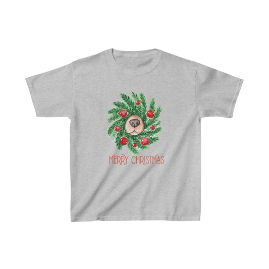 Merry Doggy Christmas Youth -  Heavy Cotton™ Tee