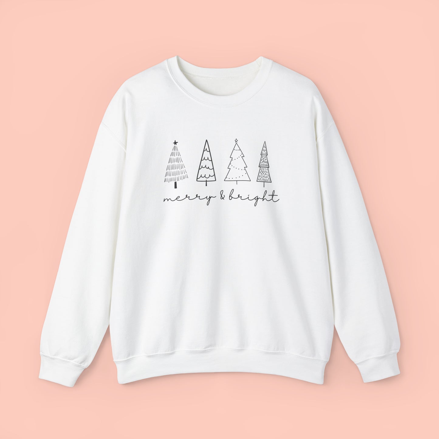 Merry & Bright - Christmas Crewneck Sweatshirt