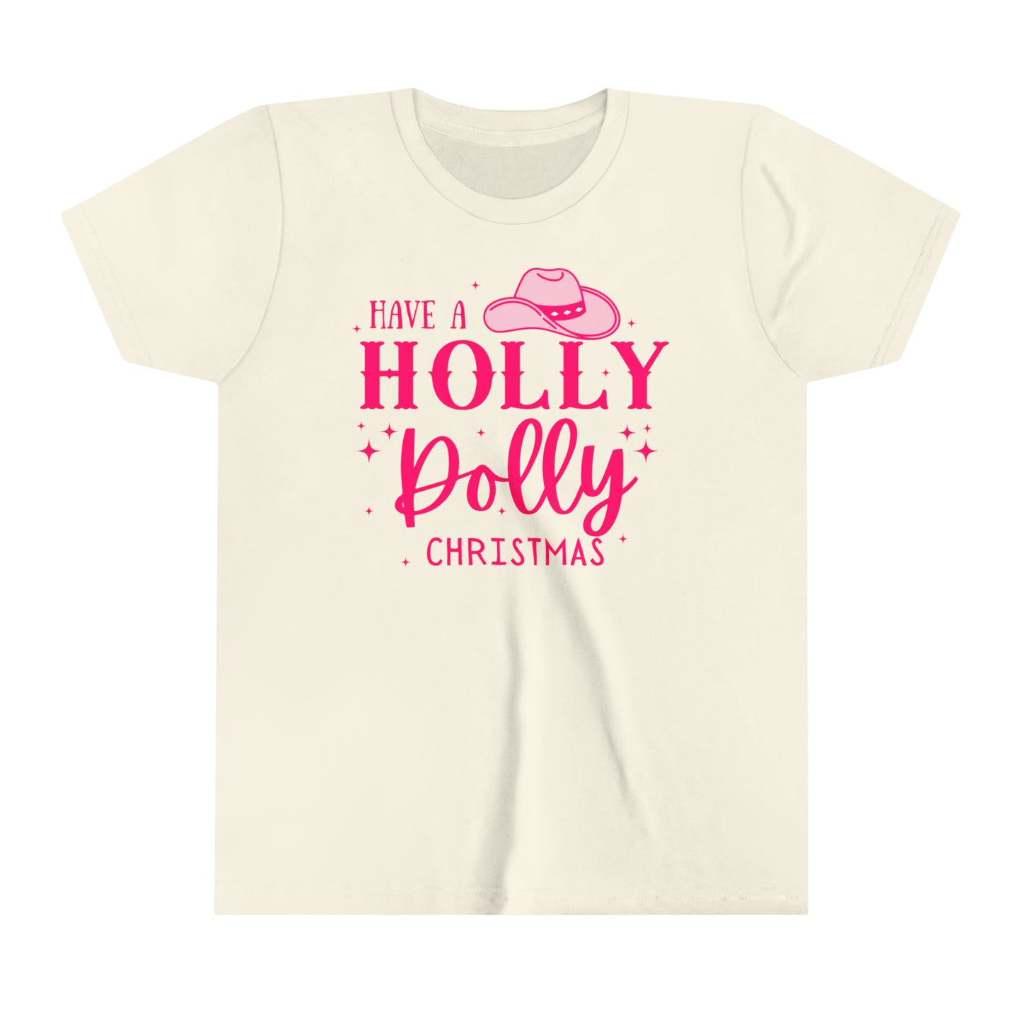 Have a Holly Dolly Christmas Youth Short Sleeve Tee